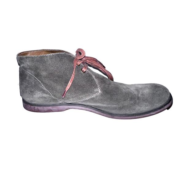 John Varvatos Brownish Green Suede Size 7.5 Chukka Boots - Picture 2 of 11